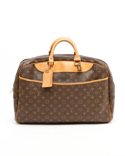 Pre-owned Louis Vuitton Monogram Alizé 24h Weekend Bag In Brown