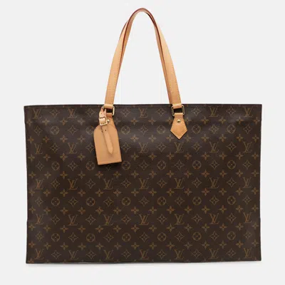 Pre-owned Louis Vuitton Monogram All-in Mm In Brown