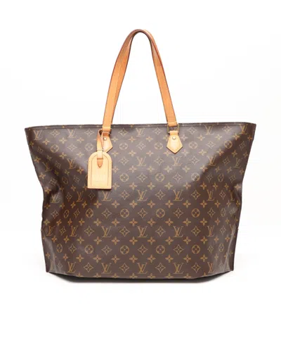 Pre-owned Louis Vuitton Monogram All In Mm Tote Bag In Brown
