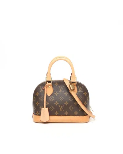 Pre-owned Louis Vuitton Monogram Alma Bb Bag In Brown