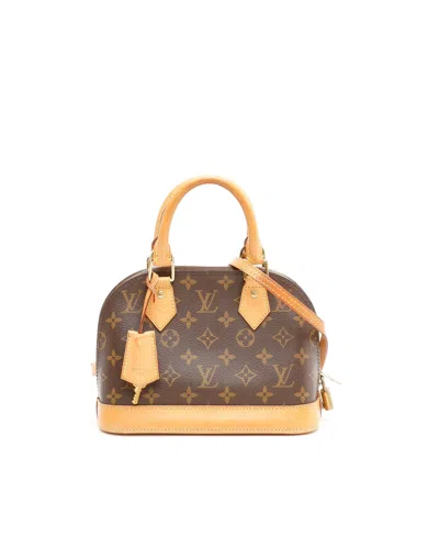 Pre-owned Louis Vuitton Monogram Alma Bb Bag In Brown