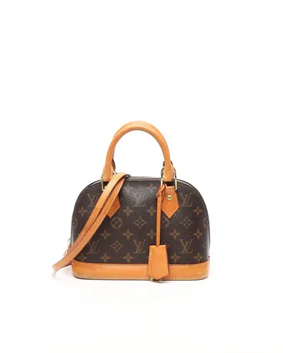 Pre-owned Louis Vuitton Monogram Alma Bb Bag In Brown