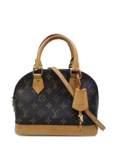 Pre-owned Louis Vuitton Monogram Alma Bb Tote Bag In Brown