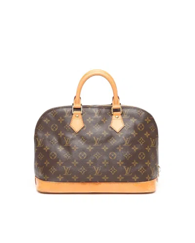 Pre-owned Louis Vuitton Monogram Alma Handbag Pm Handbag In Brown