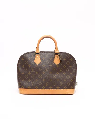 Pre-owned Louis Vuitton Monogram Alma Pm Bag In Brown