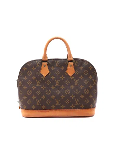 Pre-owned Louis Vuitton Monogram Alma Pm Bag In Brown