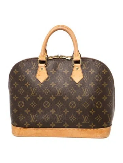 Pre-owned Louis Vuitton Monogram Alma Pm In Brown