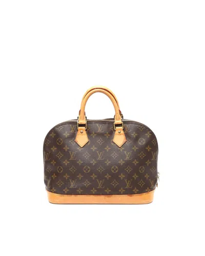 Pre-owned Louis Vuitton Monogram Alma Pm Handbag In Brown