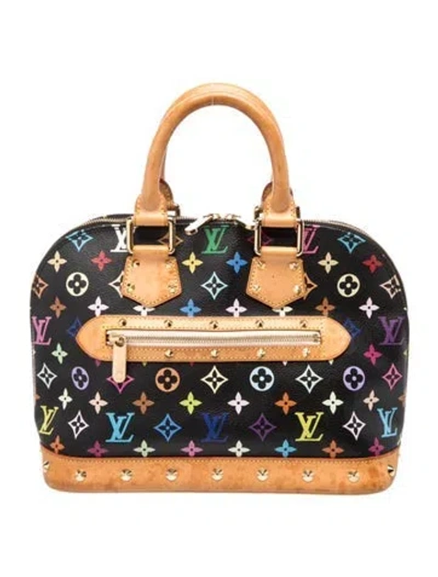 Pre-owned Louis Vuitton Monogram Alma Pm Vintage In Black