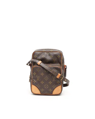 Pre-owned Louis Vuitton Monogram Amazon Bag In Brown