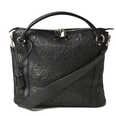 Pre-owned Louis Vuitton Monogram Antheia Black Silver Leather Handbag Shoulder Bag () In Black, Silver