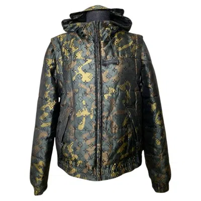 Pre-owned Louis Vuitton Monogram Army Green Jacket With Hoodie