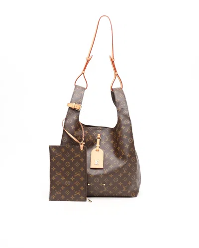 Pre-owned Louis Vuitton Monogram Atlantis Gm Bag In Brown