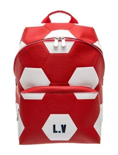 Pre-owned Louis Vuitton Monogram Backpack In Red