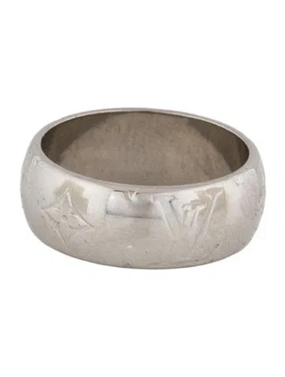 Pre-owned Louis Vuitton Monogram Band Ring In Multi