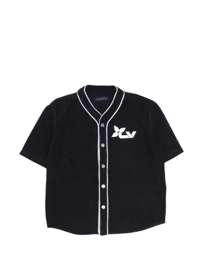 Pre-owned Louis Vuitton Monogram Baseball Jersey In Black