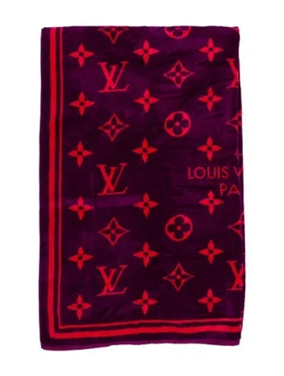 Pre-owned Louis Vuitton Monogram Bath Towel In Multi