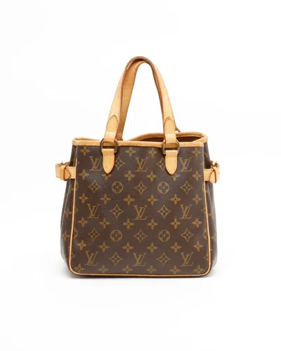 Pre-owned Louis Vuitton Monogram Batignolles Horizontal Bag In Brown