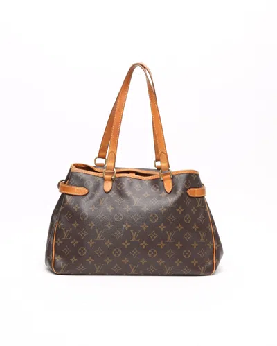 Pre-owned Louis Vuitton Monogram Batignolles Horizontal Tote Bag In Brown