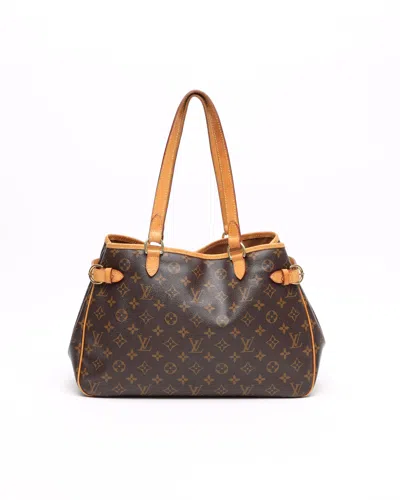 Pre-owned Louis Vuitton Monogram Batignolles Horizontal Tote Bag In Brown