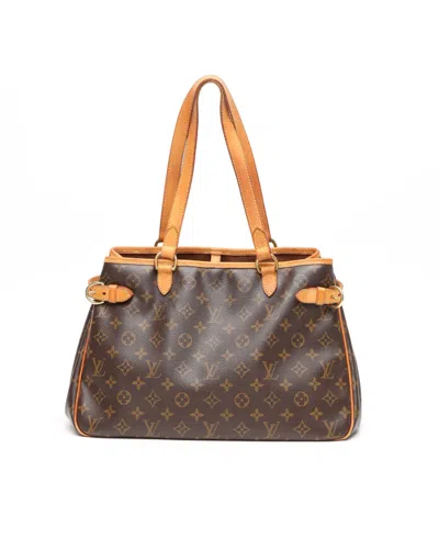 Pre-owned Louis Vuitton Monogram Batignolles Horizontal Tote Bag In Brown
