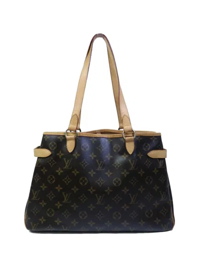 Pre-owned Louis Vuitton Monogram Batignolles Horizontal Tote Bag In Brown