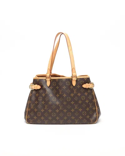 Pre-owned Louis Vuitton Monogram Batignolles Horizontal Tote Bag In Brown
