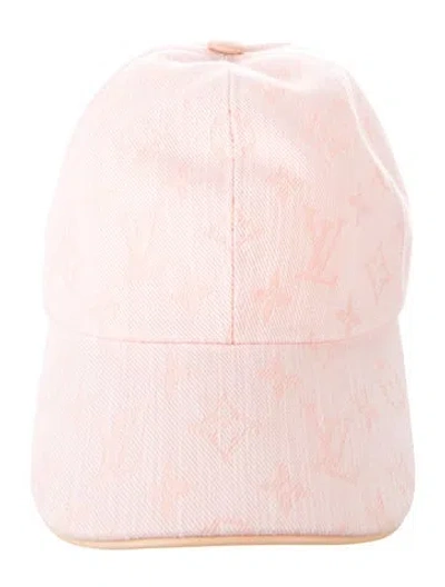 Pre-owned Louis Vuitton Monogram Be My Cap In Pink