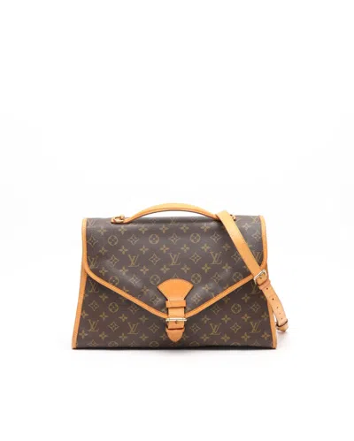 Pre-owned Louis Vuitton Monogram Beverly Business Bag In Brown