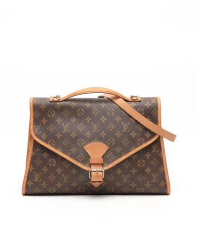 Pre-owned Louis Vuitton Monogram Beverly Gm Bag In Brown