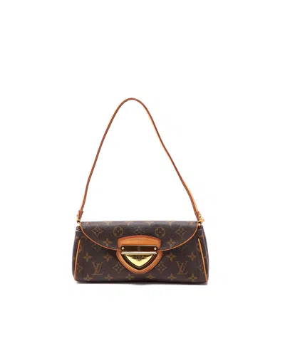 Pre-owned Louis Vuitton Monogram Beverly Pochette Bag In Brown