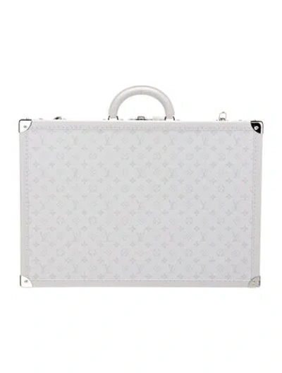 Pre-owned Louis Vuitton Monogram Bisten 60 W/ Tags In White