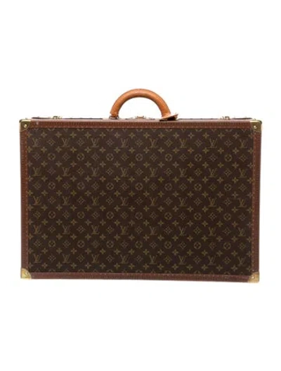 Pre-owned Louis Vuitton Monogram Bisten 65 Trunk In Brown