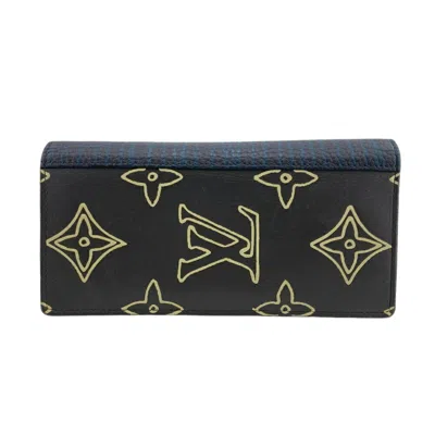 Pre-owned Louis Vuitton Monogram Black Monogram Monogram Long Wallet (bi-fold) ()