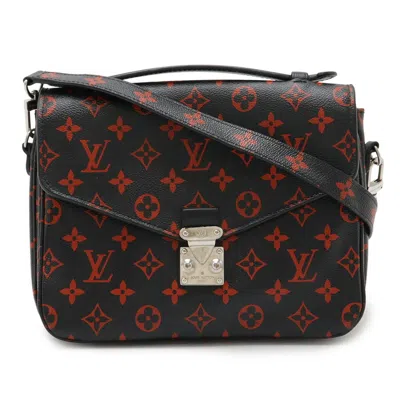 Pre-owned Louis Vuitton Monogram Black Noir Rouge Monogram Handbag Pochette Shoulder Bag ()