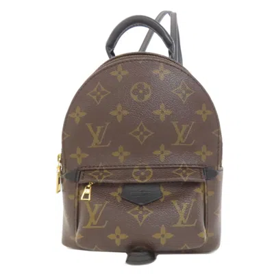 Pre-owned Louis Vuitton Monogram Black Pvc Backpack ()