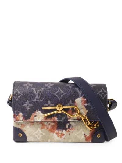 Pre-owned Louis Vuitton Monogram Bleach Steamer Shoulder Bag In Blue