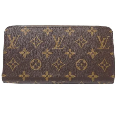 Pre-owned Louis Vuitton Monogram Blue Brown Monogram Monogram Long Wallet (bi-fold) () In Multi