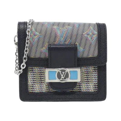 Pre-owned Louis Vuitton Monogram Blue Leather Shoulder Bag ()
