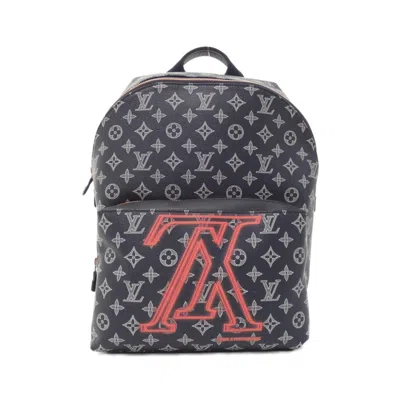 Pre-owned Louis Vuitton Monogram Blue Marine Coated Canvas Backpack ()