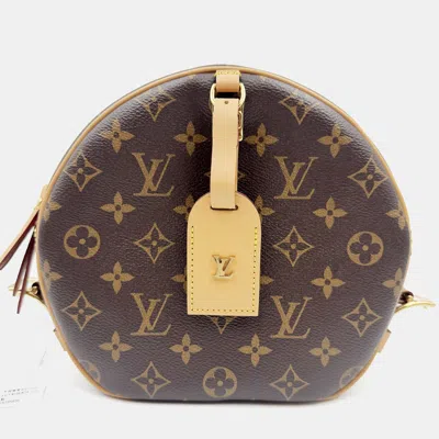Pre-owned Louis Vuitton Monogram Boite Chapeau Souple Mm Shoulder Bag In Brown