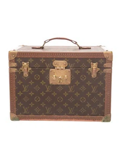 Pre-owned Louis Vuitton Monogram Boite Pharmacie Beauty Trunk In Brown
