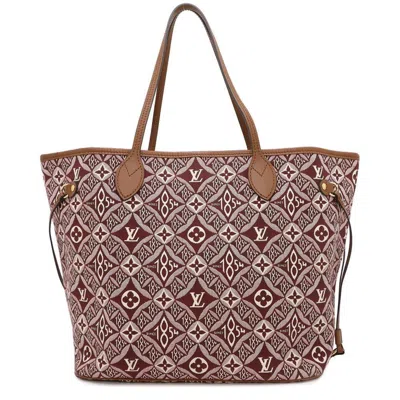Pre-owned Louis Vuitton Monogram Bordeaux Jacquard Tote Bag () In Burgundy