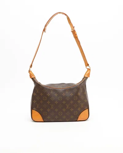 Pre-owned Louis Vuitton Monogram Boulogne 30 Bag In Brown