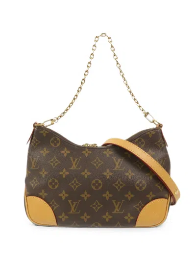 Pre-owned Louis Vuitton Monogram Boulogne Shoulder Bag In Brown