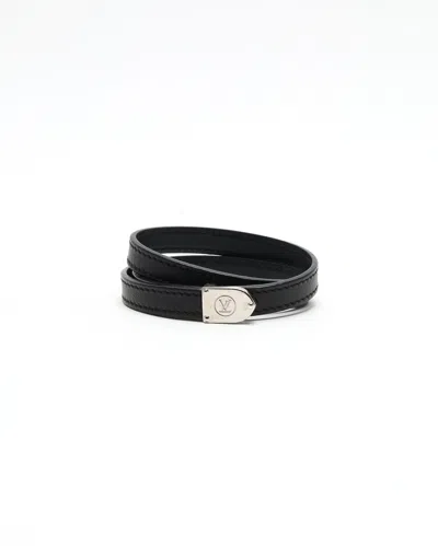 Pre-owned Louis Vuitton Monogram Bracelet In Black