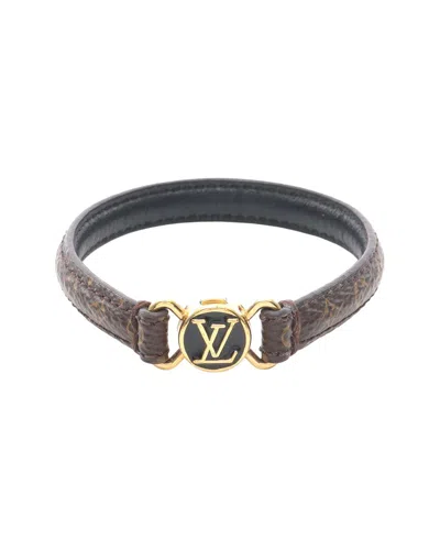 Pre-owned Louis Vuitton Monogram Bracelet Leather (authentic Pre-loved)