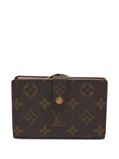 Pre-owned Louis Vuitton Monogram Kiss-lock Wallet In Brown