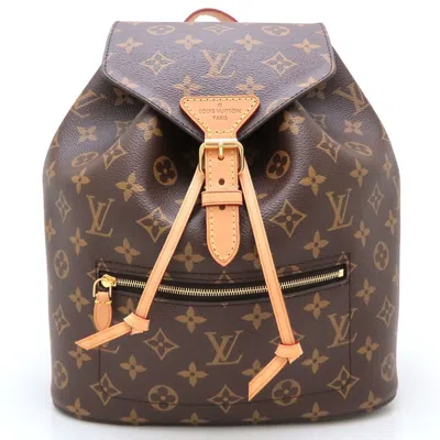 Pre-owned Louis Vuitton Monogram Brown Canvas Backpack ()