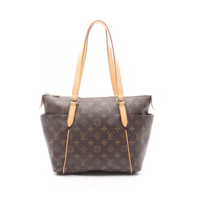 Pre-owned Louis Vuitton Monogram Brown Coated Canvas Tote Bag ()